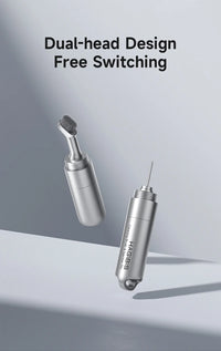 Two silver dual-head devices with 'HARRIS' branding on a gray background.