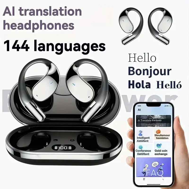 ÉCOUTEURS DE TRADUCTION IA QUANTIQUE — SÉRIE PRESTIGE